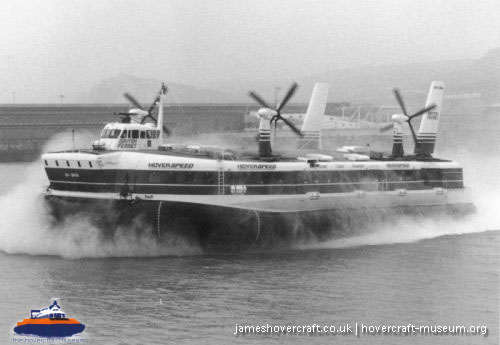 SRN4 Swift (GH-2004) with Hoverspeed -   (submitted by The <a href='http://www.hovercraft-museum.org/' target='_blank'>Hovercraft Museum Trust</a>).